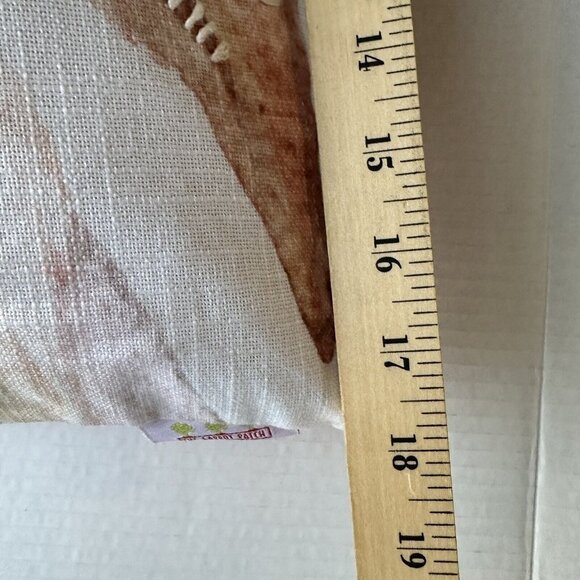 The Carrot Patch Throw Pillow Bunny Rabbit Flowers Spring Easter 18" x 18"‎ - Picture 6 of 7